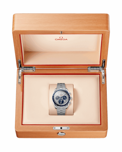 Speedmaster Moonphase 43 mm, steel on steel