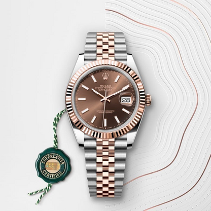 Rolex Datejust 41 Oyster, 41 mm, Oystersteel and Everose gold