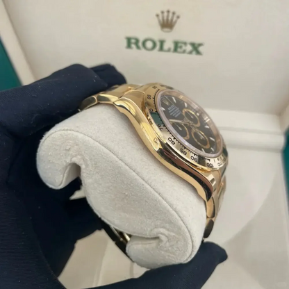 Rolex Cosmograph Daytona Yellow Gold Black Dial