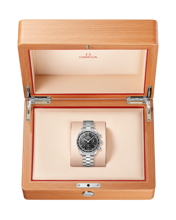 A- Speedmaster 38 38 mm, steel on steel