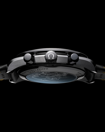 Speedmaster Dark Side of the Moon 44.25 mm, black ceramic on rubber strap