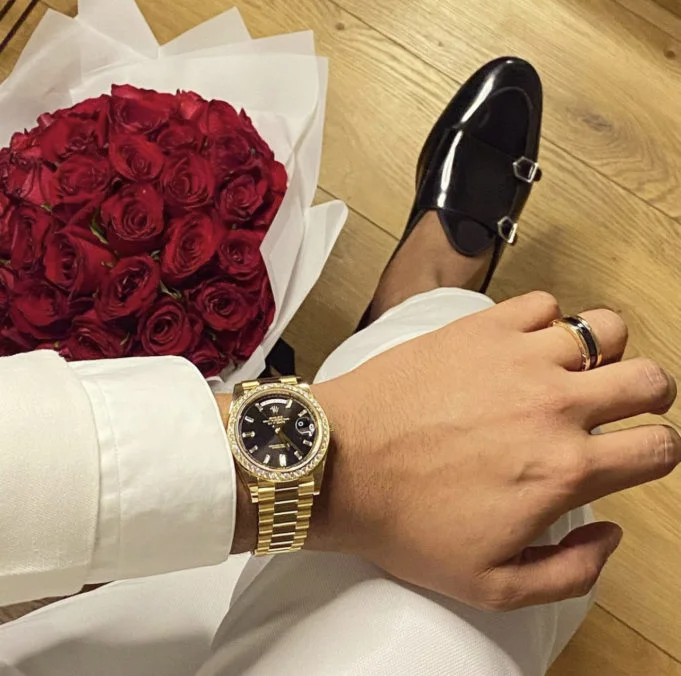 Rolex Day-Date 40 Yellow Gold Diamond Bezel – President Bracelet