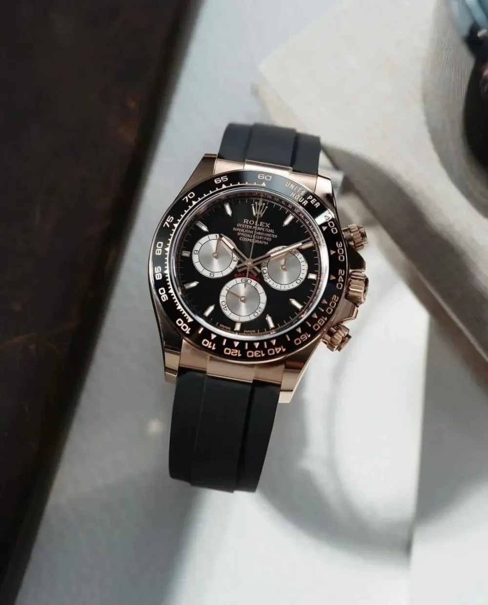 Rolex Cosmograph Daytona Everose Gold Chocolate Dial with Oysterflex Bracelet