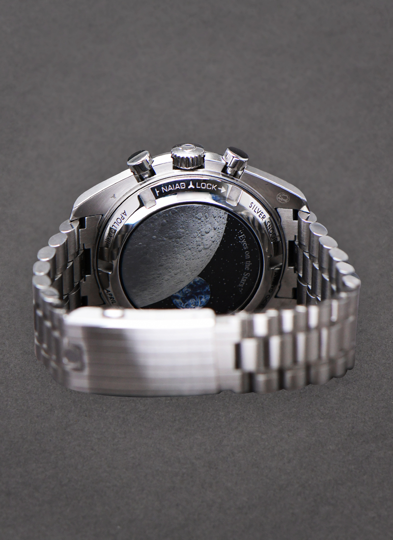 B- Speedmaster Anniversary Series 42 mm, steel on coated nylon fabric strap