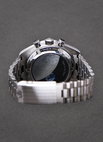B- Speedmaster Anniversary Series 42 mm, steel on coated nylon fabric strap