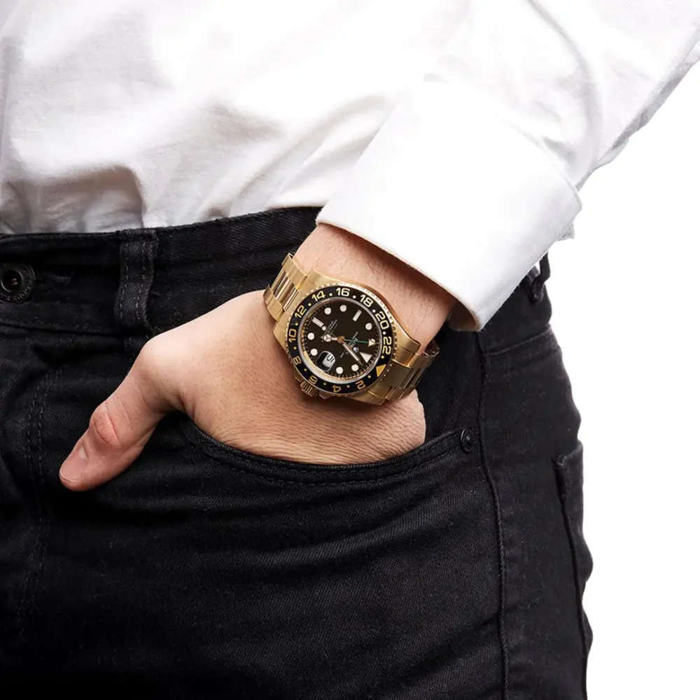 Rolex GMT-Master II “Root Beer” Yellow Gold Black Dial