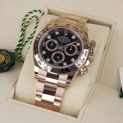 Rolex Oyster Perpetual Cosmograph Daytona Diamond Dot 18kt Everose Gold
