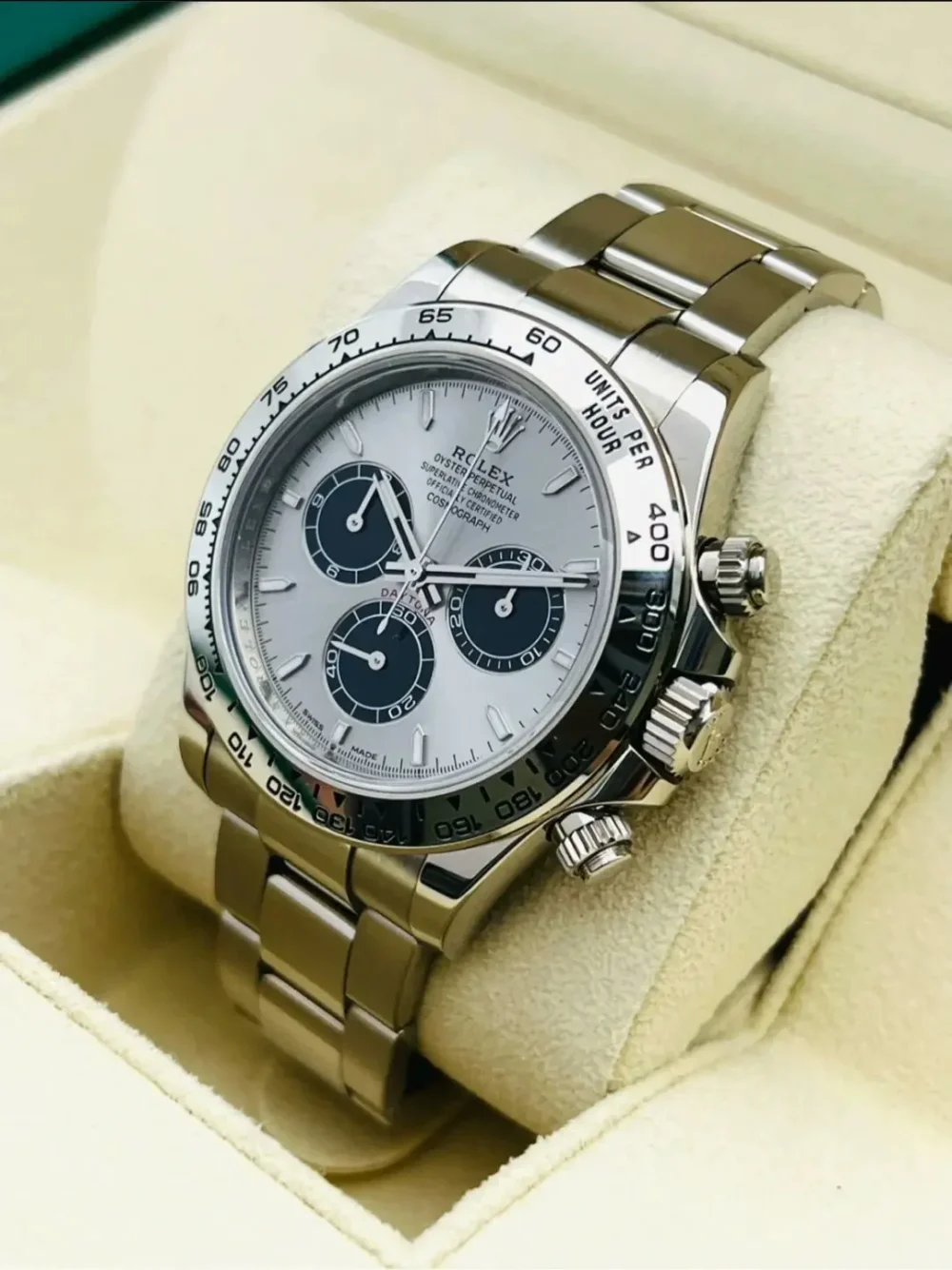 Rolex Cosmograph Daytona Platinum Ice Blue Dial with Chestnut Brown Sub-Dials