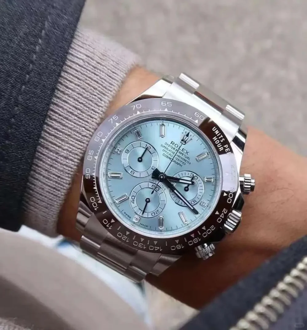 Rolex Cosmograph Daytona 40mm Platinum Ice-Blue Dial m116506-0002