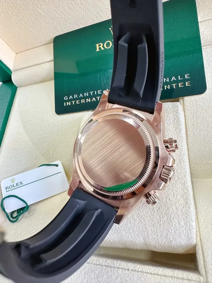 Rolex Cosmograph Daytona Everose Gold Black & Sundust Diamond Dial