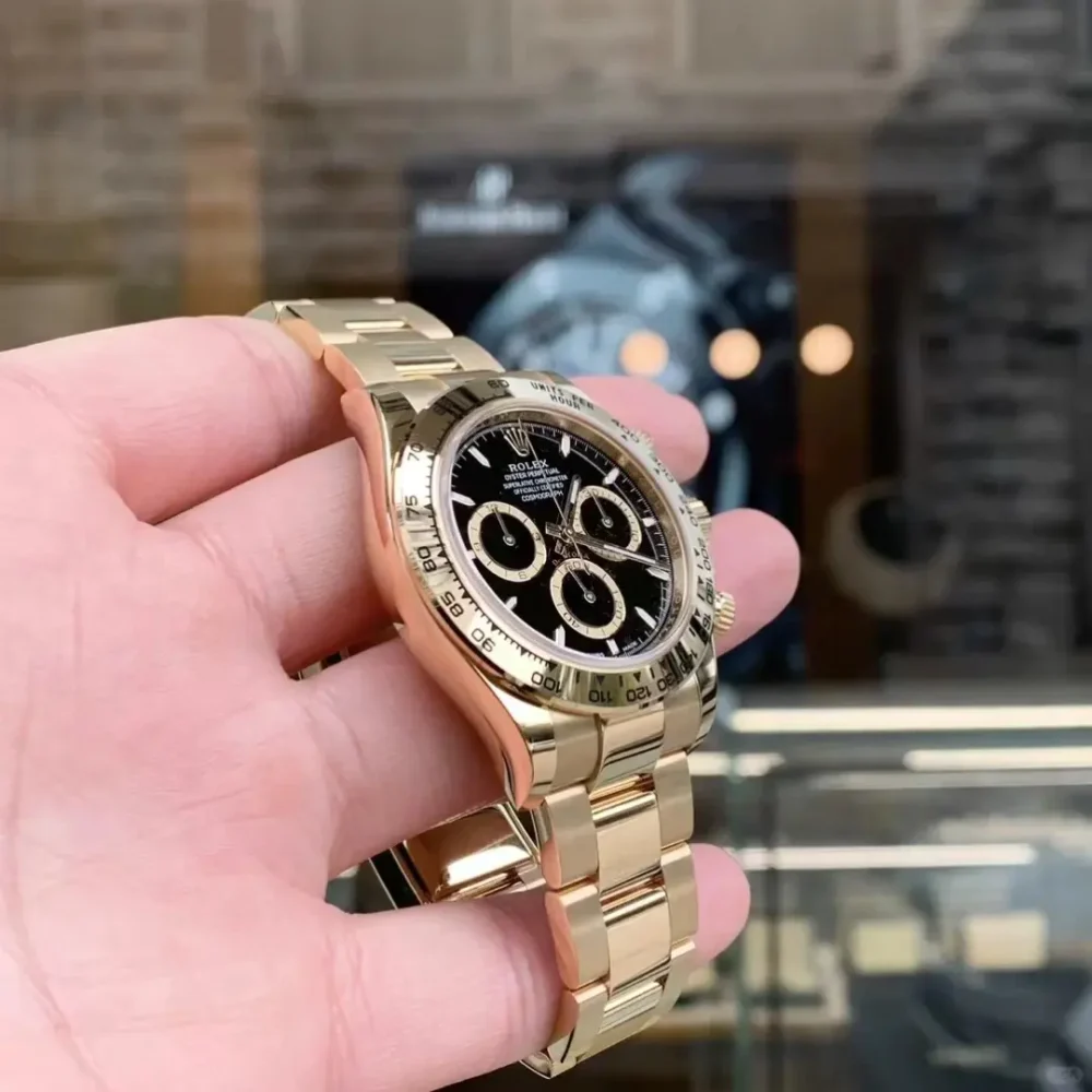Rolex Cosmograph Daytona Yellow Gold Black Dial