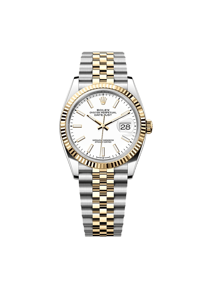 Rolex Datejust 36 Oyster, 36 mm, Oystersteel and yellow gold