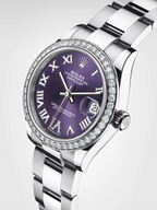 Datejust 36 Oyster, 36 mm, Oystersteel, white gold and diamonds