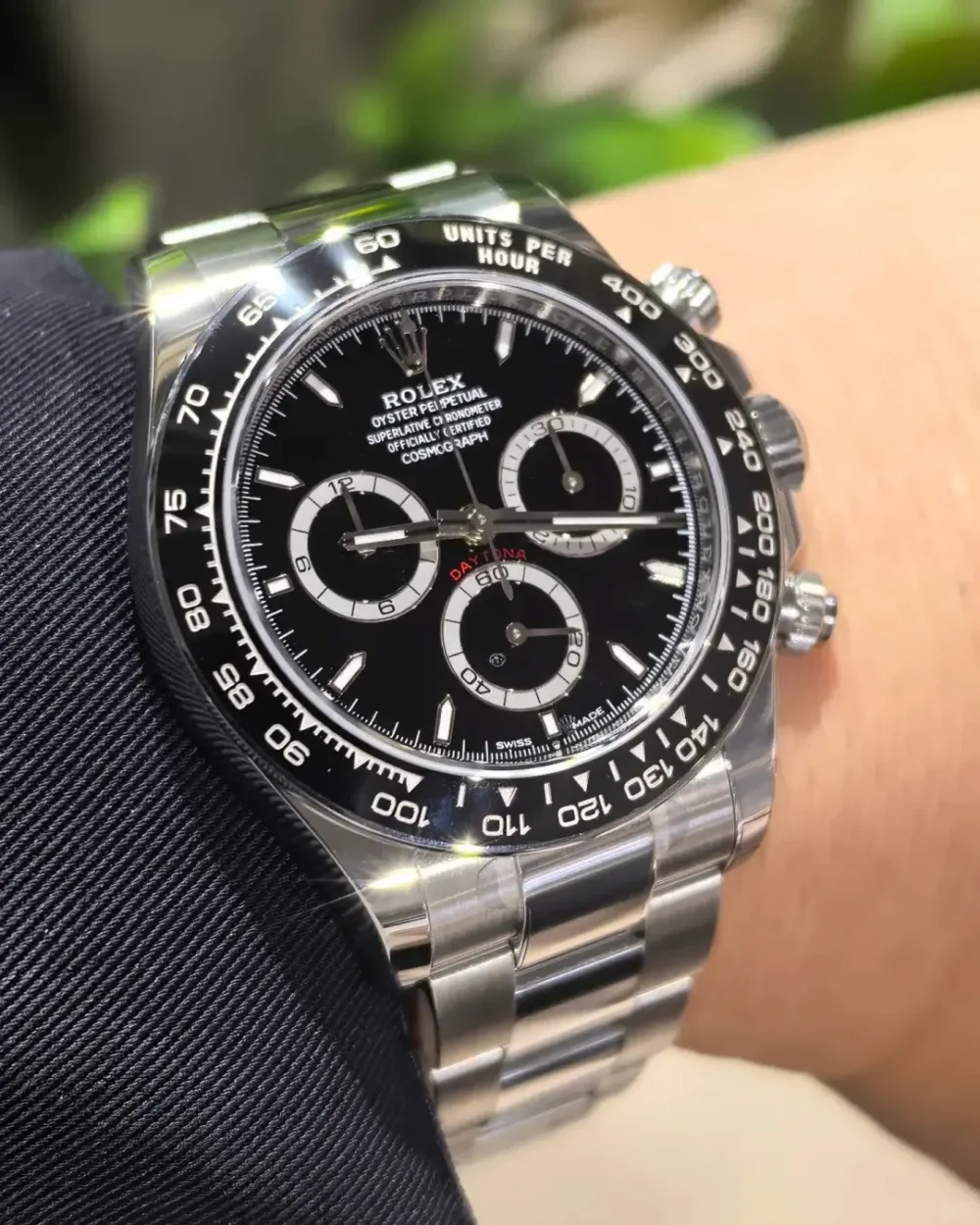 C – Cosmograph Daytona Stainless Steel Black Dial with Ceramic Bezel