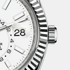 Sky-Dweller Stainless Steel, White Index Dial, 42 mm