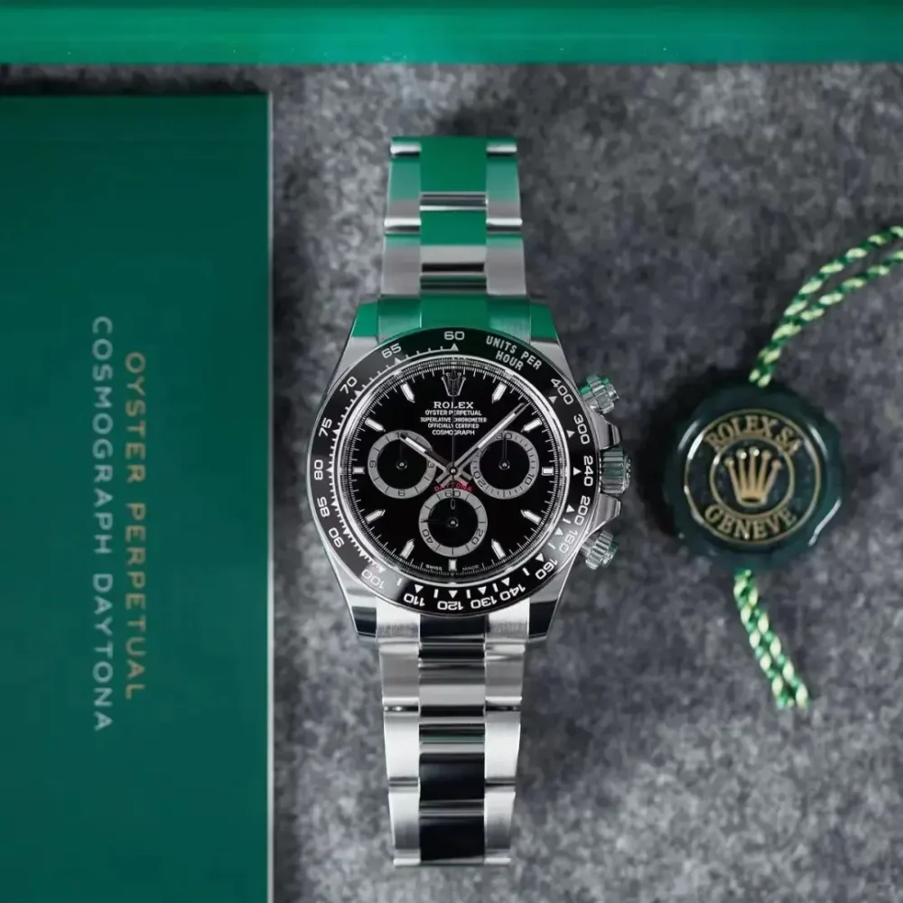 C – Cosmograph Daytona Stainless Steel Black Dial with Ceramic Bezel