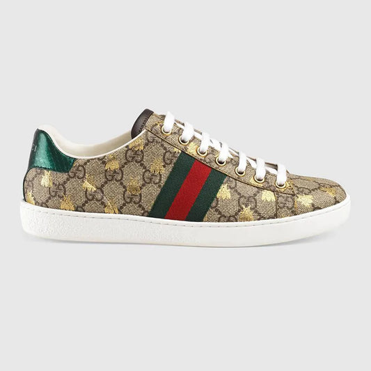 Gucci Ace GG Supreme Sneaker with Gold bees