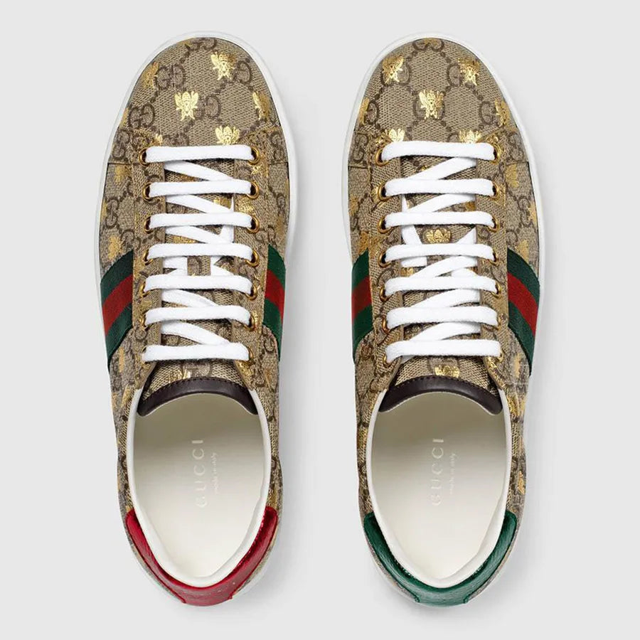 Gucci Ace GG Supreme Sneaker with Gold bees