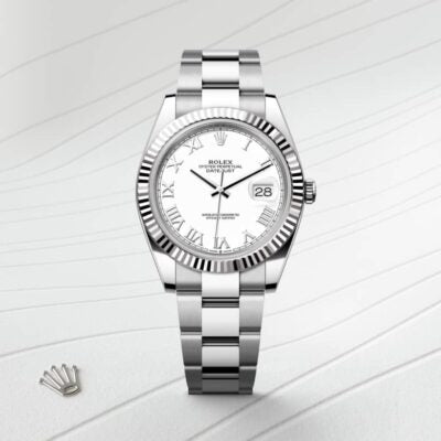 Datejust 41 Oyster, 41 mm, Oystersteel and white gold
