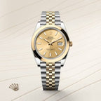 Datejust 41 Oyster, 41 mm, Oystersteel and yellow gold