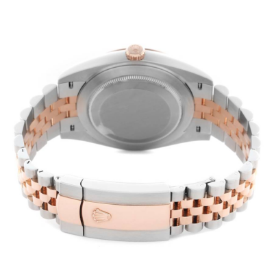 Datejust 41 Steel Rose Gold Fluted Motif Dial