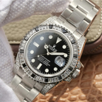 Submariner Date Silver Black Diamond, 40mm