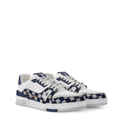 Louis Vuitton Trainer Sneaker Damier Moka Blue