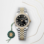 Datejust 36 Oyster, 36 mm, Oystersteel, yellow gold and diamonds