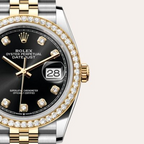 Datejust 36 Oyster, 36 mm, Oystersteel, yellow gold and diamonds