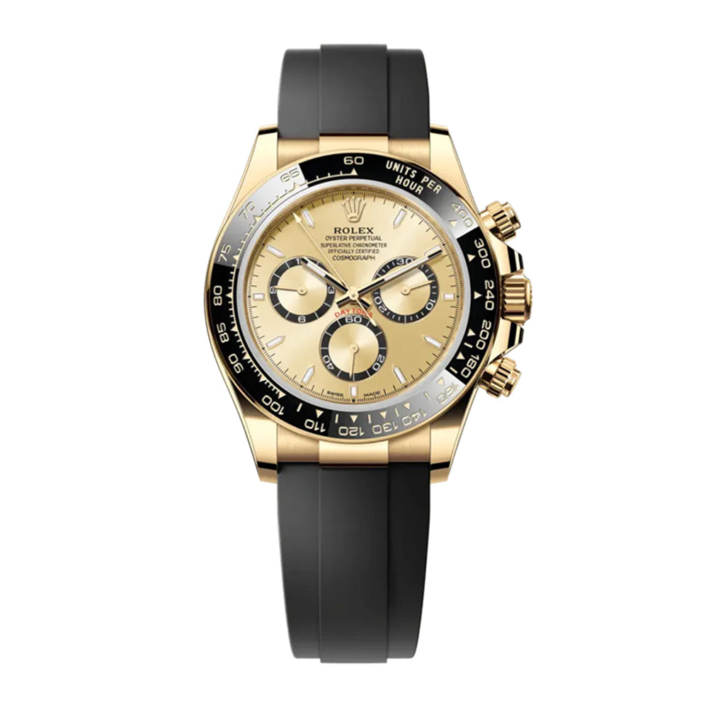 D Cosmograph Daytona Yellow Gold Champagne Dial with Oysterflex Bracelet