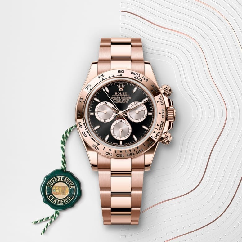 A- Cosmograph Daytona Oyster, 40 mm, Everose gold
