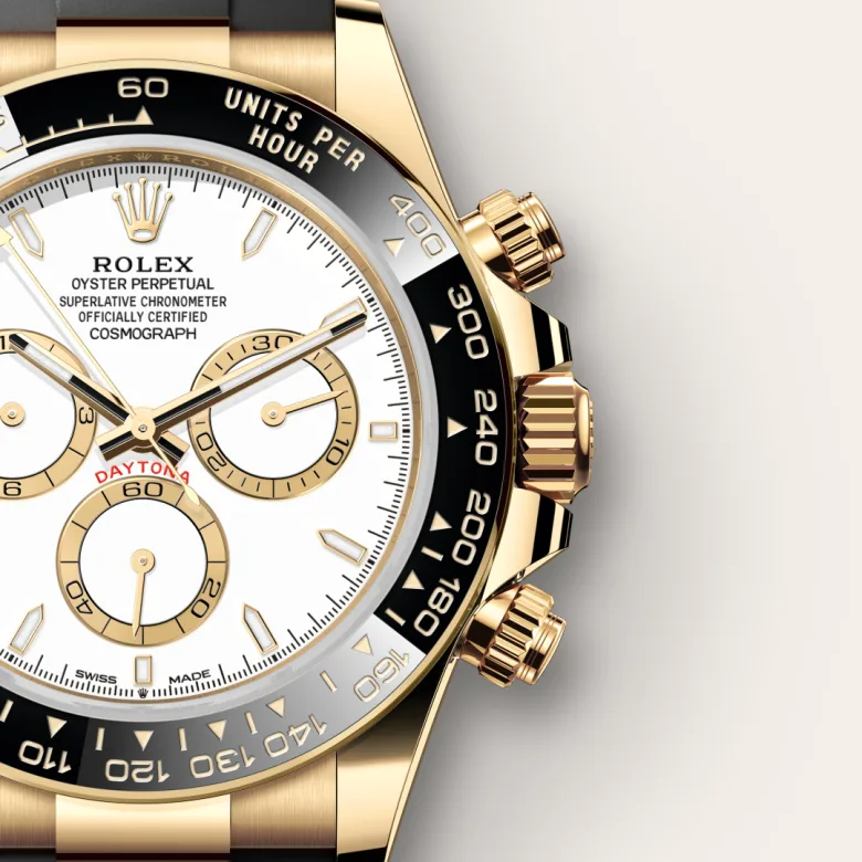 Cosmograph Daytona Yellow Gold White Dial with Oysterflex Bracelet