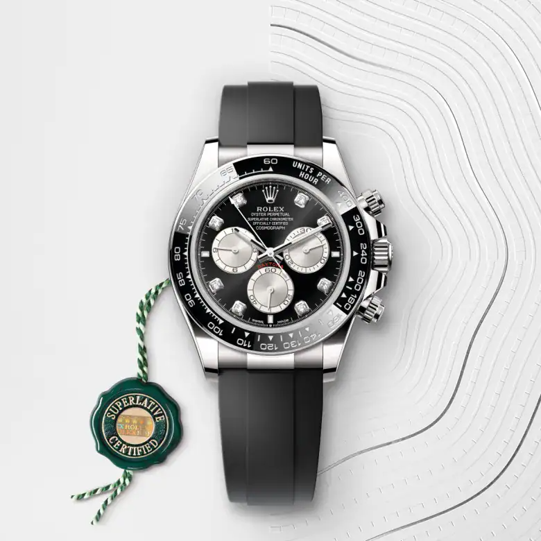 Daytona BLACK DIAMOND 18K Gold OYSTERFLEX 126519