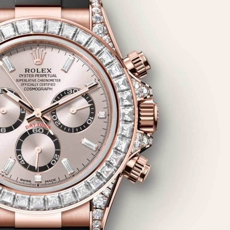 Cosmograph Daytona Oyster, 40 mm, Everose gold and diamonds