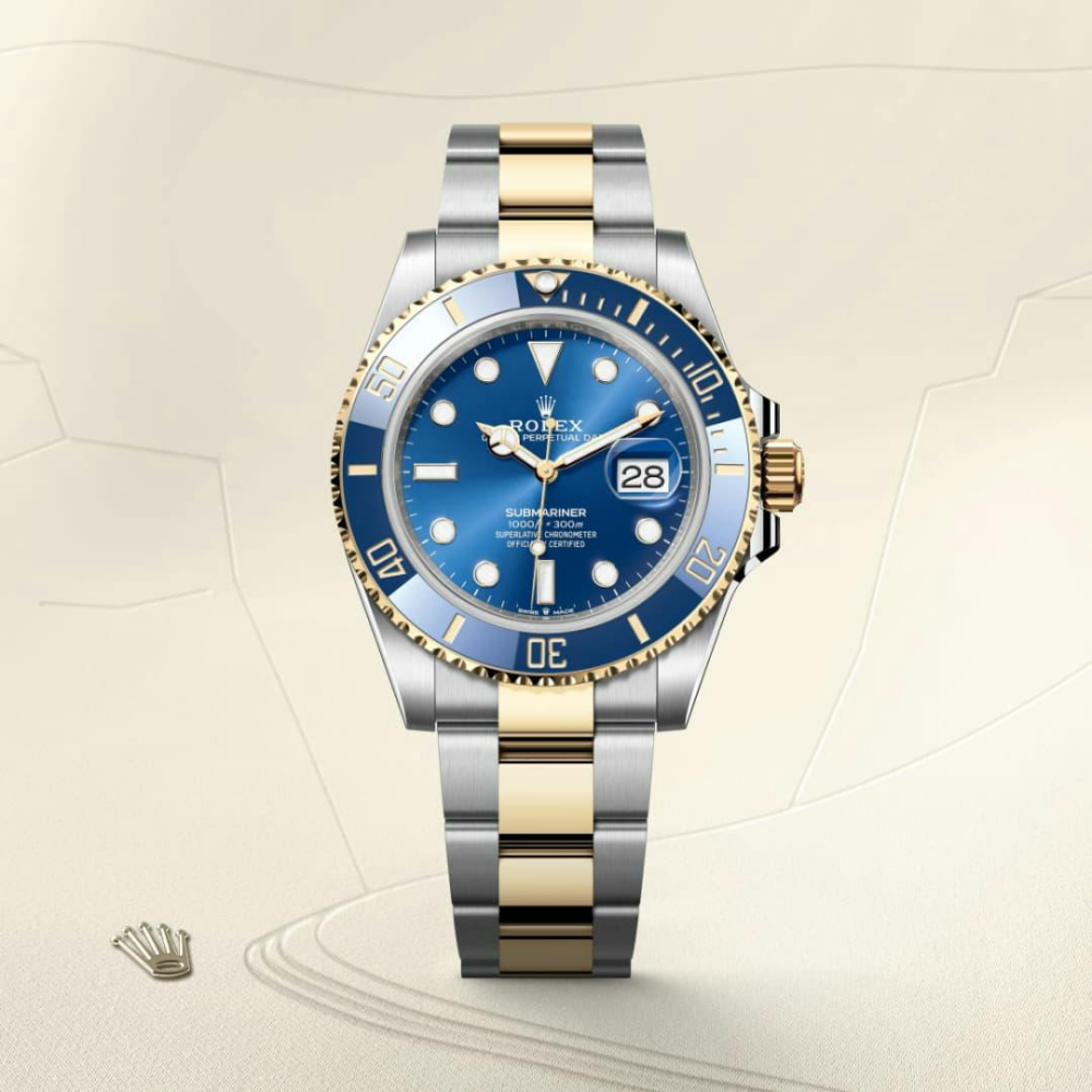 B- Submariner Date Oyster, 41 mm, Oystersteel and yellow gold