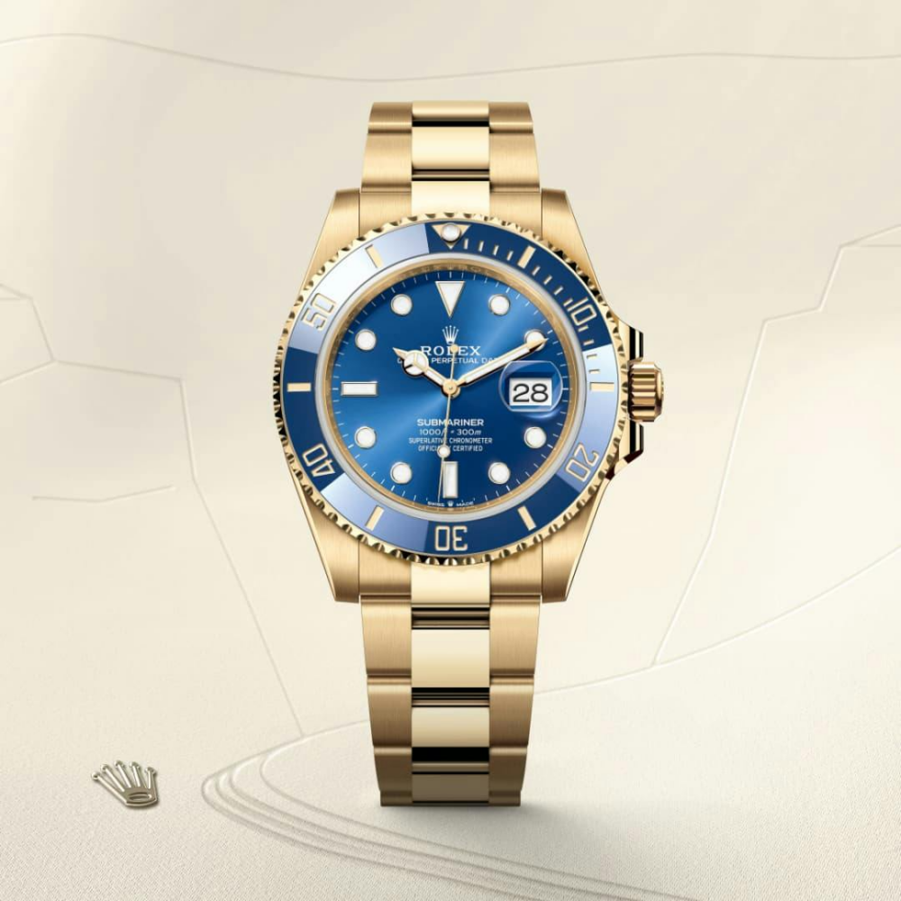 B- Submariner Date Oyster, 41 mm, yellow gold