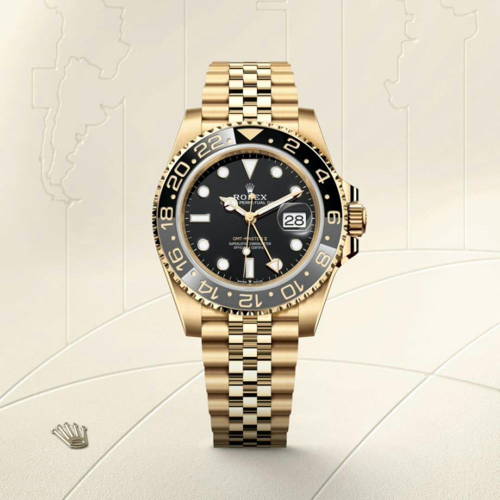 A -GMT-Master II Oyster, 40 mm, yellow gold
