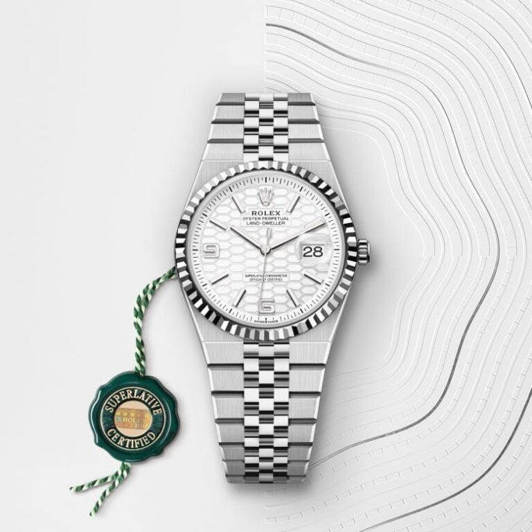 Land-Dweller 36 Oyster, 36 mm, Oystersteel and white gold