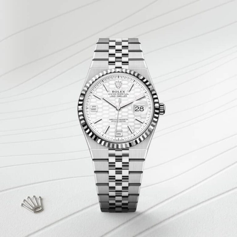 Land-Dweller 36 Oyster, 36 mm, Oystersteel and white gold