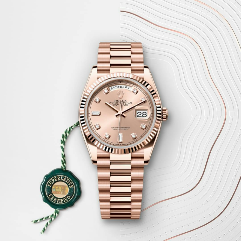 Day-Date 36 Oyster, 36 mm, Everose gold