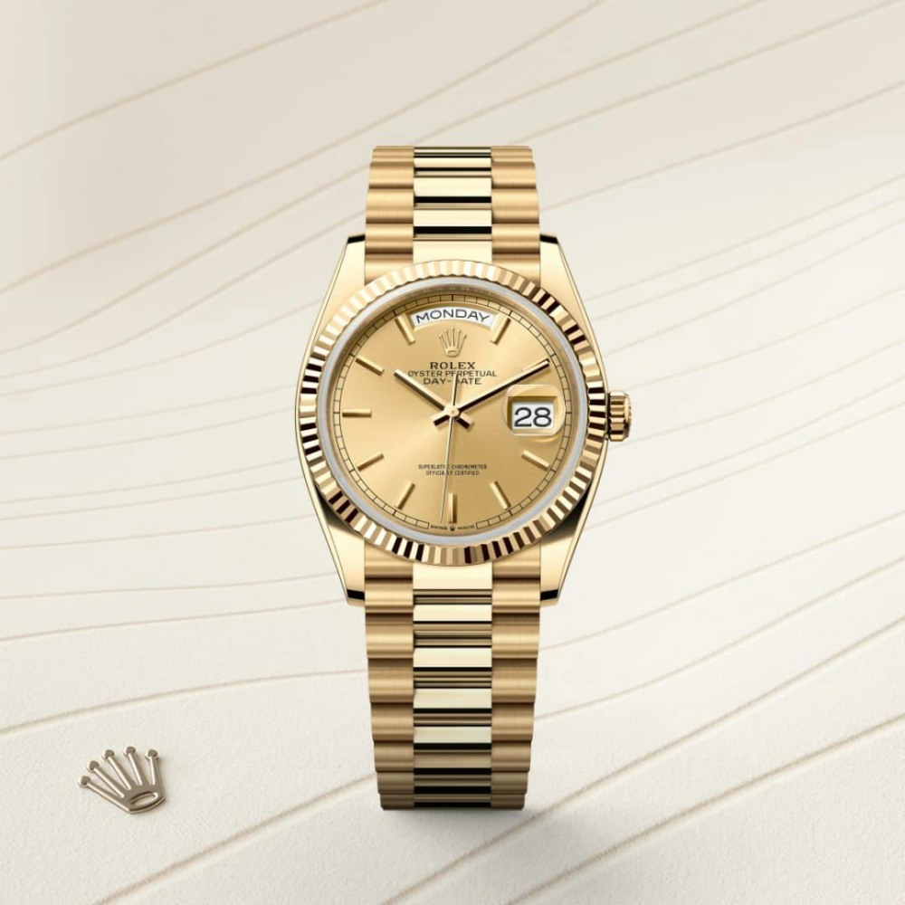 A Day-Date 36 Oyster, 36 mm, yellow gold