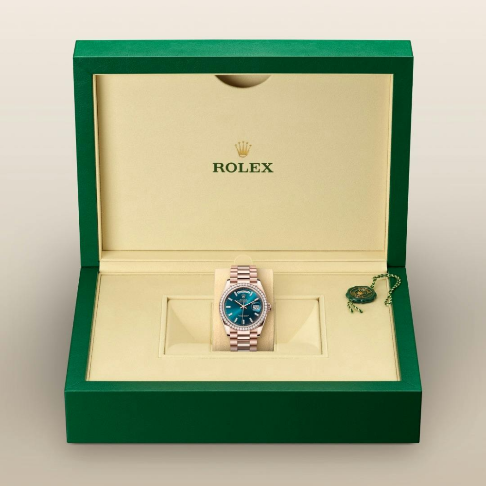 Day-Date 36 Oyster, 36 mm, Everose gold and diamonds