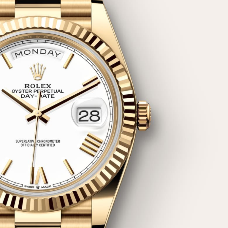 A- Day-Date 40 Oyster, 40 mm, yellow gold