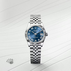 Datejust 31 Oyster, 31 mm, Oystersteel and white gold