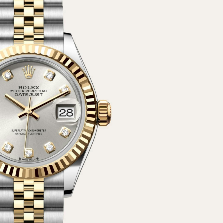 Lady-Datejust Oyster, 28 mm, Oystersteel and yellow gold