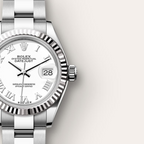 Lady-Datejust Oyster, 28 mm, Oystersteel and white gold