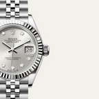 Lady-Datejust Oyster, 28 mm, Oystersteel and white gold