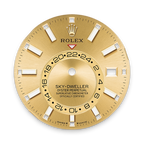 Sky-Dweller, 42mm, Oystersteel and 18k Yellow Gold, Champagne, Jubilee