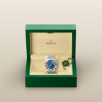 B- Sky-Dweller Stainless Steel, Blue Index Dial, 42 mm