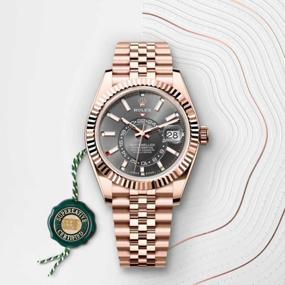 Sky-Dweller Oyster, 42 mm, Everose gold